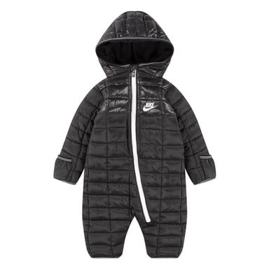 Nike Baby Plaid Hooded Long-Sleeved Snowsuit (Black)