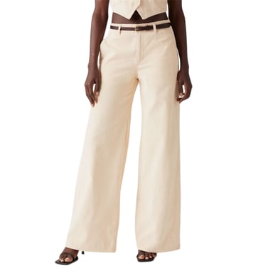 Levis Womens/Ladies Big Yikes Wide Leg Chinos (White)
