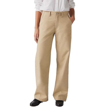 Levis Womens/Ladies 90s Straight Leg High Rise Chinos (Travertine)