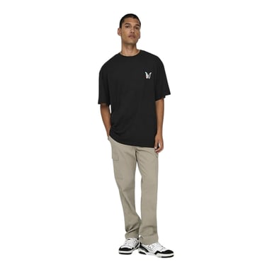Only Mens Plain Straight Cargo Trousers (Chinchilla)