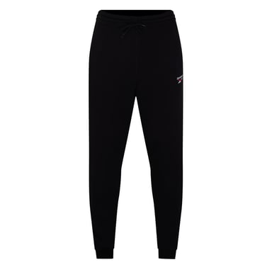 Reebok Mens Identity Fleece Joggers (Black/White)