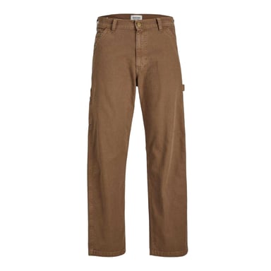 Jack And Jones Mens Straight Leg Cargo Trousers (Rubber)