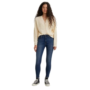 Levis Womens/Ladies High Rise Skinny Jeans (Chelsea Carbon)