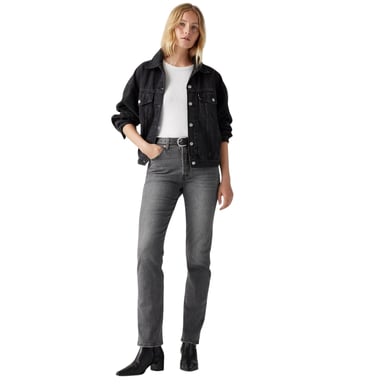 Levis Womens/Ladies 501 5 Pockets Straight Leg Jeans (Swan Island)