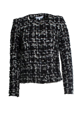 IRO, Nalokie tweed jacket in black and white