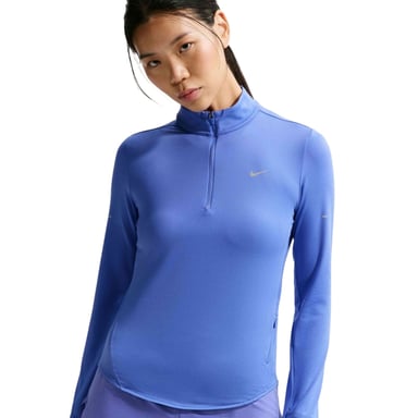 Nike Swift hardloopshirt met kwartrits voor dames (Saffier)