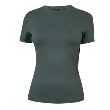 USA Pro Womens/Ladies Polyamide T-Shirt (Army Khaki)