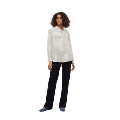 Vero Moda Womens/Ladies Striped Long-Sleeved Shirt (Snow White)