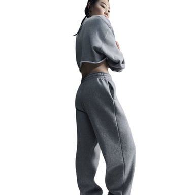 Nike Womens/Ladies Fleece Joggers (Dark Grey Heather)