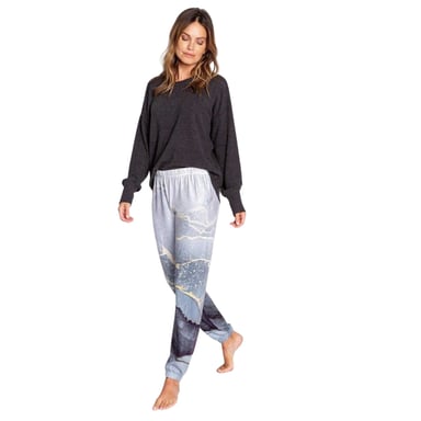 PJ Salvage Womens/Ladies Ombre Relaxed Fit Jogging Bottoms (Ombre/Black/Grey)