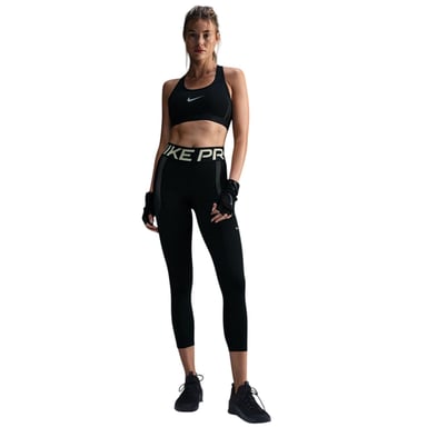Nike Womens/Ladies Pro Logo Tight Jogging Bottoms (Black)