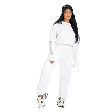 Missy Empire Womens/Ladies Oversized Joggers (White)