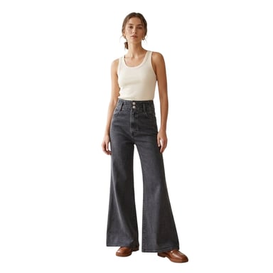 Levis Womens/Ladies Ribcage Denim Tapered Jeans (First Or Last)