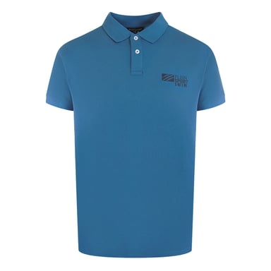 Klassieke Polo Shirt met Korte Mouwen en Kraag in Blauw