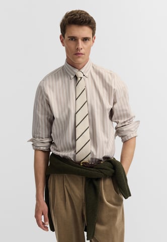 Bugatti Herren Freizeithemd Poplin Button-Down-Kragen