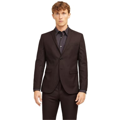 Jack And Jones Mens Solaris Single-Breasted Blazer (Brown)
