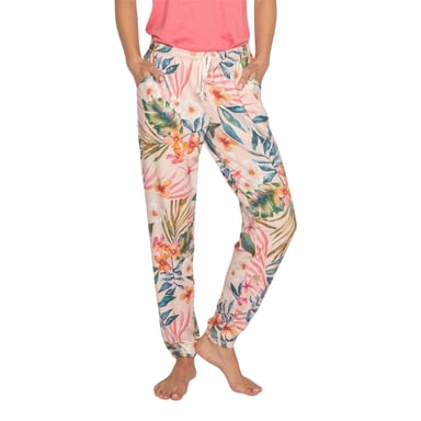PJ Salvage Womens/Ladies Floral Lounge Pants (Rosa)