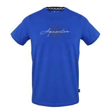Aquascutum Mens Aquascutum Script T-Shirt (Blue)