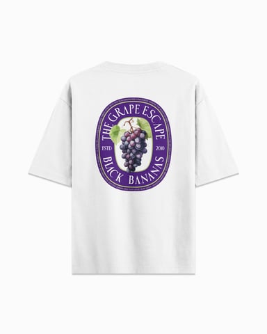 Black Bananas Wine Label Tee, White