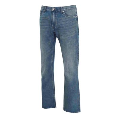 Firetrap Mens Tokyo Cotton Bootcut Jeans (Blue Wash)
