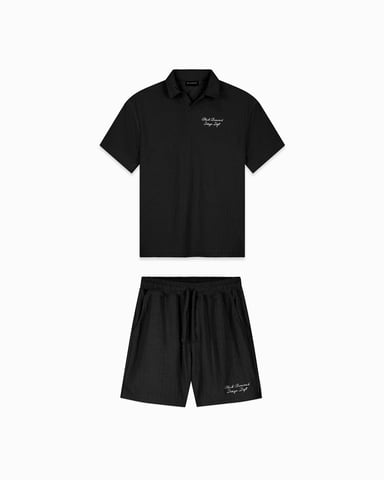 Black Bananas Terry Lounge Twinset, Black