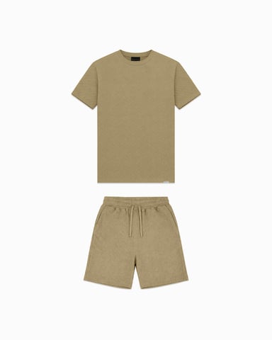 Black Bananas Knitted Twinset, Sand