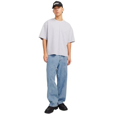 Jack And Jones Mens Denim Relaxed Wide Leg Jeans (Blue Denim)