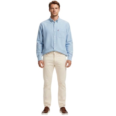 Levis Mens 502 Sky Denim 5 Pockets Tapered Jeans (Blank Pages)