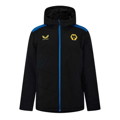 Castore Mens Wolverhampton Wanderers FC Anorak (Caviar/Ink Blue)