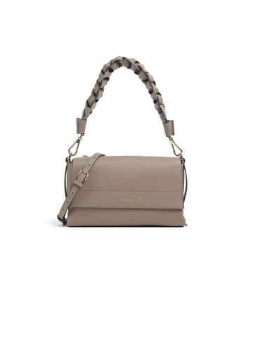 Coccinelle Schoudertas Warm Taupe/Rosette