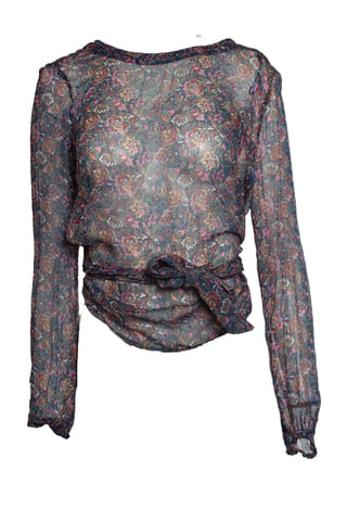 Ba&sh, Danny wrap blouse with floral print