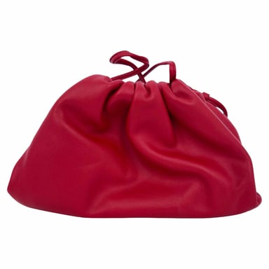 Bottega Veneta Mini The Pouch-väska i rött läder