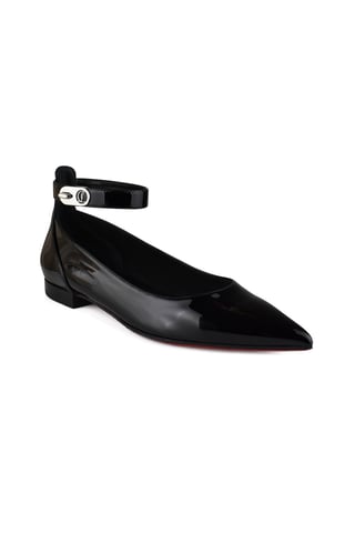 Christian Louboutin Lås ballerinor Svart