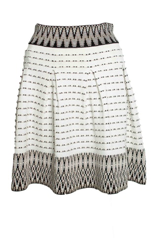 Maje, Jiselle jaquard skirt in white