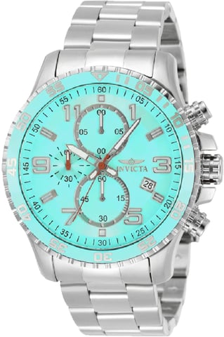 Invicta Specialty 69820 Men's Watch - Quartz Movement - Steel with Blue Dial - 48 mm