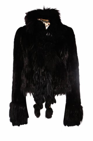 Roberto Cavalli, Black mink fur coat