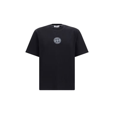 Stone Island Black Cotton T-Shirt