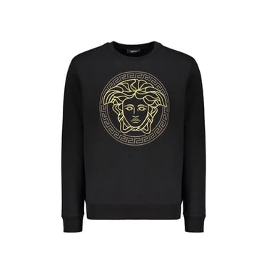 Versace Black Cotton Sweatshirt