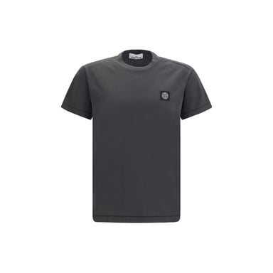 Stone Island Gray Cotton T-Shirt