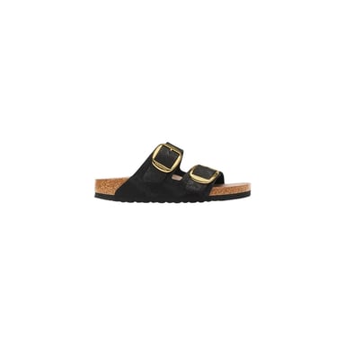Birkenstock Black Synthetic Flat Sandals
