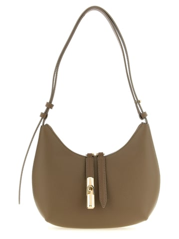 Furla Beige Calfskin Shoulder Bag