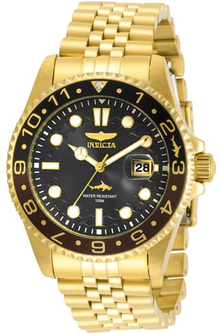 Invicta Pro Diver 30622 Men's Watch - Quartz Movement - Stainless Steel with Black Dial - 43 mm