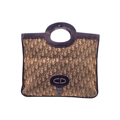 Dior Vintage Cloth Clutch Bag Trotter