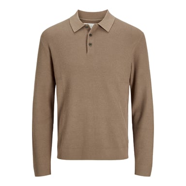 Jack & Jones Trui Cooper Knit Polo Beige
