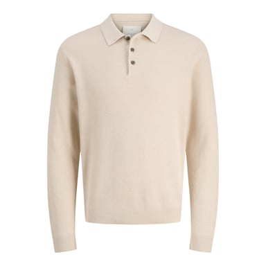 Jack & Jones Trui Cooper Knit Polo Beige