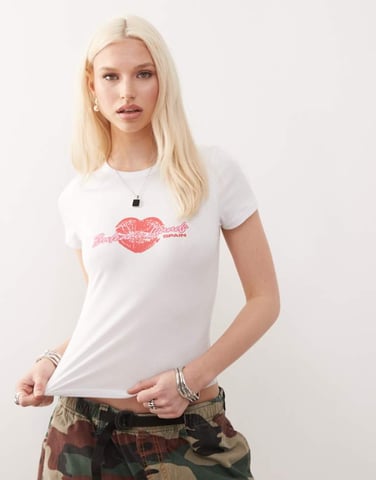 COLLUSION graphic island t-shirt