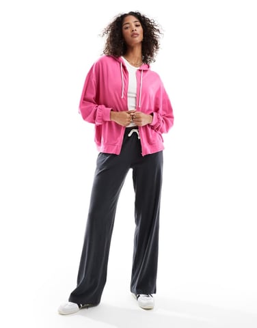 Cotton On lightweight super soft hoodie in raspberry sorbet