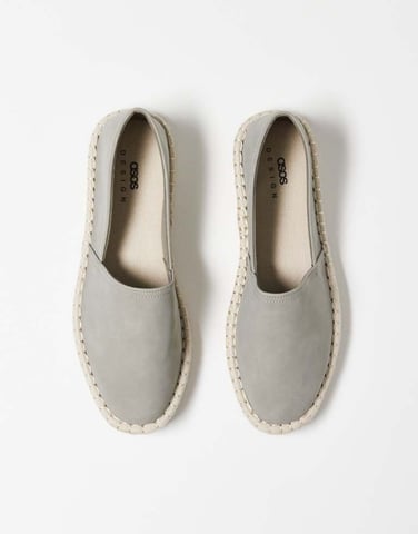 ASOS DESIGN espadrilles in grey