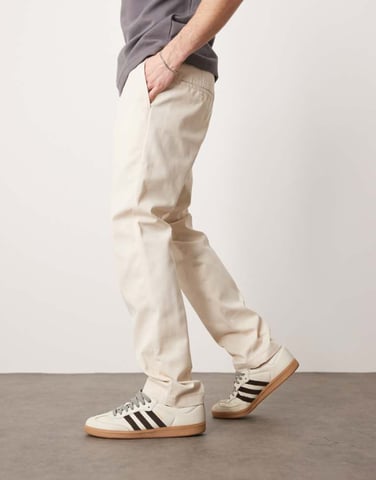 Dickies 872 slim fit work trousers in off white