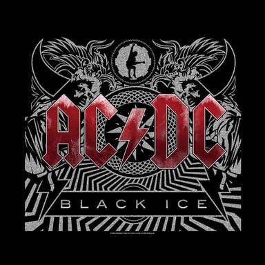 AC/DC Black Ice Bandana (Black/White/Red)